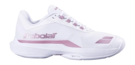 Tennisschoen Babolat Women Jet Tere 2 Clay White/Silver/Sky Blue Michelin Premium rubber