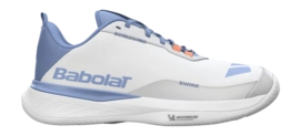 Tennisschoen Babolat Women SFX Evo All Court White/Fluo Pink/Silver Michelin rubberzool