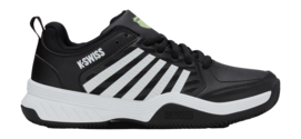 Tennis Shoes K-Swiss Men Court Express 2 Clay Black White Soft Neon Green