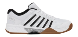 Tennisschoen K Swiss Men Express Light Indoor White/Black/Silver Tapijt