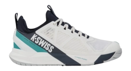 Tennisschoen K Swiss Men K-Frame Speed Rublo Blanc/Carbon/Baltic Hardcourt