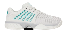 Tennisschoen K Swiss Women Express Light 3 Blanc/Baltic/Glacier Gray Brede pasvorm