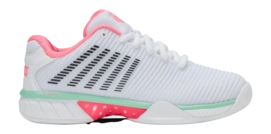 Tennis Shoes K-Swiss Women Hypercourt Express 2 Carpet White Neon Pastel Pink Black