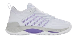 Tennisschoen K-Swiss Women Hypercourt Supreme 2 Clay White/Lunar Rock/Purple Haze