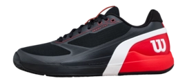 Tennisschoen Wilson Men Rush Pro 5 Black / Red / White EndoFit