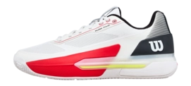 Tennisschoen Wilson Men Rush Tour 5 White / Black / Red Speed Carbon Frame