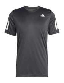 Tennisshirt Adidas Men Club 3-Stripe Tee Black Regular Fit