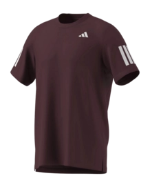 Tennisshirt Adidas Men Club 3-Stripe Tee Bordeaux Regular Fit