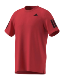 Tennisshirt Adidas Men Club 3-Stripe Tee Red Regular Fit