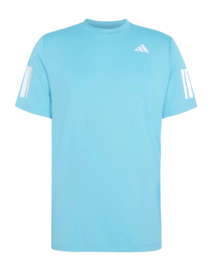 Tennisshirt Adidas Men Club Climacool 3-Stripe Signal Cyan Regular Fit