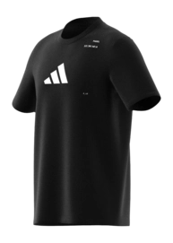 Tennisshirt Adidas Men Padel Graphic Tee Black Regular Fit