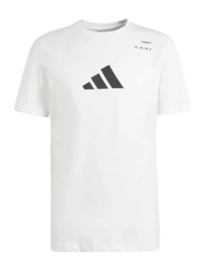 Tennisshirt Adidas Men Tennis Graphic Tee White Regular Fit