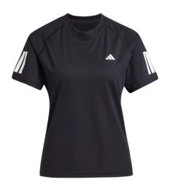 Tennisshirt Adidas Women Club 3-Stripe Tee Black Regular Fit