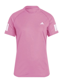 Tennisshirt Adidas Women Club 3-Stripe Tee Lucid Pink Regular Fit