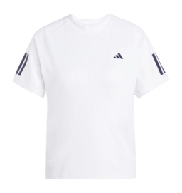Tennisshirt Adidas Women Club 3-Stripe Tee White Regular Fit