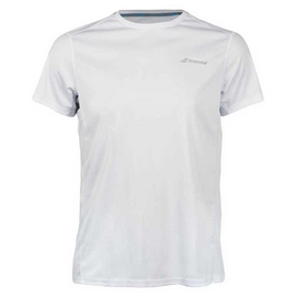 T-shirt de tennis Babolat Boys Core Flag Club Tee White