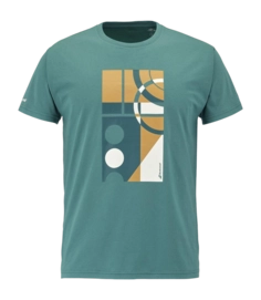 Tennisshirt Babolat Men Exercise Message Tee North Sea Regular Fit