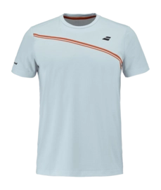 Tennisshirt Babolat Men Play Crew Neck Tee Illusion Blue Regular Fit
