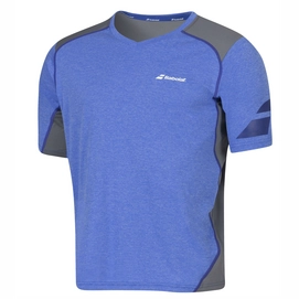 Tennisshirt Babolat V-Neck Perf Men Dark Blue