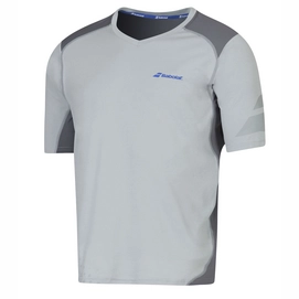 Tennisshirt Babolat V-Neck Perf Men Grey