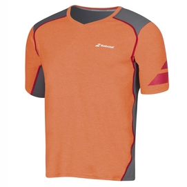 Tennisshirt Babolat V-Neck Perf Men Orange Red