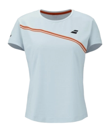 Tennisshirt Babolat Women Play Cap Sleeve Top Illusion Blue Regular Fit