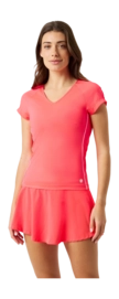 Tennisshirt Björn Borg Women Ace V-Neck Diva Pink