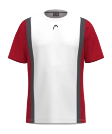 Tennisshirt HEAD Boys Club 25 Tech T-Shirt Red/White