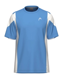 Tennisshirt HEAD Boys Slice T-Shirt Airforce Blue/White