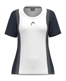 Tennisshirt HEAD Girls Club 25 Tech T-Shirt Navy/White