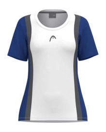 Tennisshirt HEAD Girls Club 25 Tech T-Shirt Royal Blue White