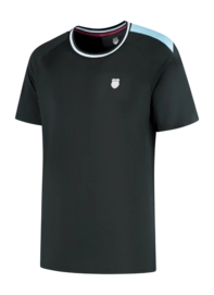 Tennisshirt K-Swiss Men Hypercourt Mesh Crew 5 Black