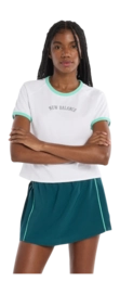 Tennisshirt New Balance Women Tennis Practice Top White WT