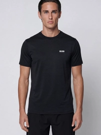 Tennisshirt Sjeng Sports Men Tex Black Regular Fit