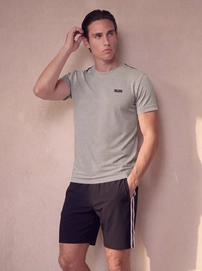 Tennisshirt Sjeng Sports Men Tex Smoked Pearl Regular Fit