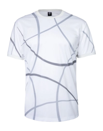 Tennisshirt The Indian Maharadja Men Pique Smash Tee Grey Print Dry Touch