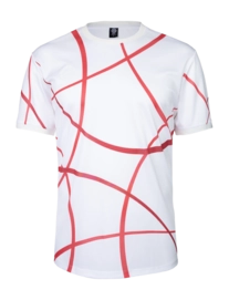 Tennisshirt The Indian Maharadja Men Pique Smash Tee Ruby Red Soepele pasvorm