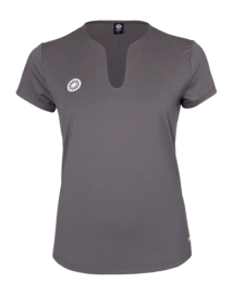 Tennisshirt The Indian Maharadja Women Breeze Tee Walnut 4 way stretch