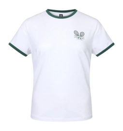 Tennisshirt The Indian Maharadja Women Court Cotton Tee Bright White
