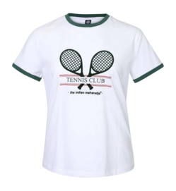 Tennisshirt The Indian Maharadja Women Racket Tee Hunter Green Modern Fit