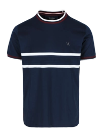 Tennisshirt Vieux Jeu Men Leo Shirt Navy