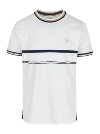 Tennisshirt Vieux Jeu Men Leo Shirt White/Blue