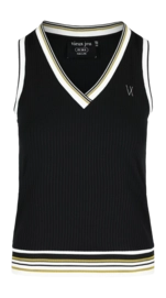 Tennisshirt Vieux Jeu Women Emma Top Black