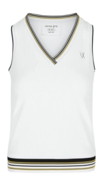 Tennisshirt Vieux Jeu Women Emma Top White