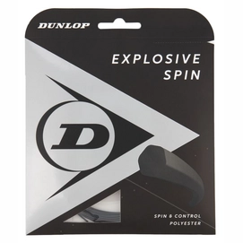 Cordage de Tennis Dunlop Explosive Spin 16G Black 1.30mm/12m