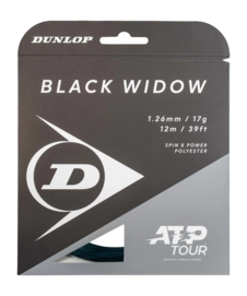 Tennissnaar Dunlop Black Widow 17G Black 1.26mm/12m 2026