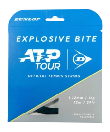 Tennissnaar Dunlop Explosive Bite 16G Black 1.32mm/12m 2026