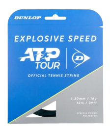 Tennissnaar Dunlop Explosive Speed 16G Black 1.30mm/12m