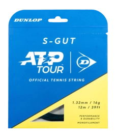 Tennissnaar Dunlop S-Gut 16G Black 1.32mm/12m 2026