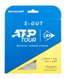 Tennissnaar Dunlop S-Gut 16G White 1.32mm/12m 2026